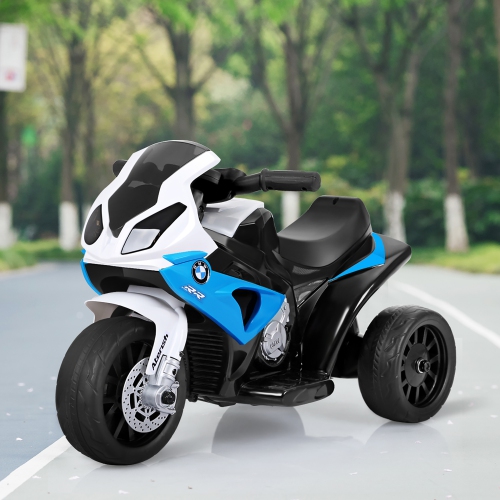 Costway Kids Ride On Motorcycle BMW Licensed 6V Electric 3 Wheels Bicycle w/ Music&Light
