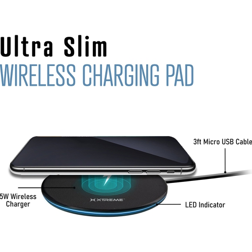 TEDLIN Qi Wireless Charging Pad for Samsung Galaxy, iPhone & More - Black