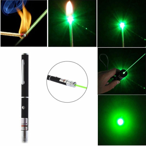 Puissant pointeur laser vert, lumière de faisceau visible, 5 mW laser,  puissance élevée, 532n RF