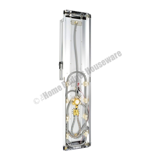 Blue Ocean 52” Aluminum Shower Panel Tower with Rainfall Shower Head