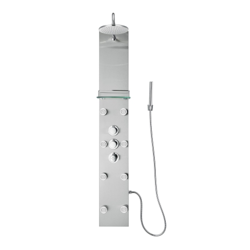 "Blue Ocean 57” Stainless Steel Thermostatic Shower Panel