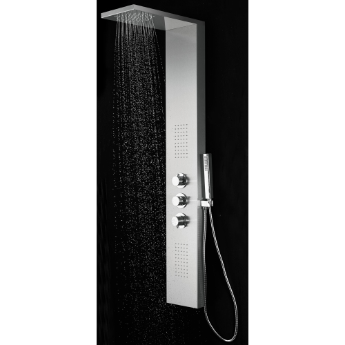 Blue Ocean 56" Stainless Steel Thermostatic Shower Panel with Shower Head