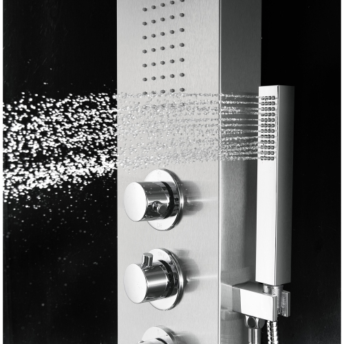 Blue Ocean 56" Stainless Steel Thermostatic Shower Panel with Shower Head