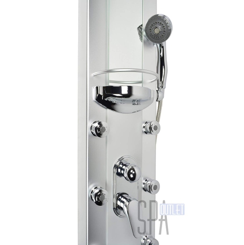 Panneau de douche en aluminium avec pomme de douche « Blue Ocean 50 »