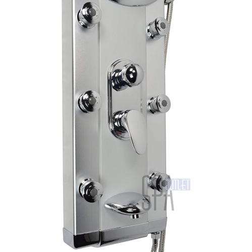 Panneau de douche en aluminium avec pomme de douche « Blue Ocean 50 »