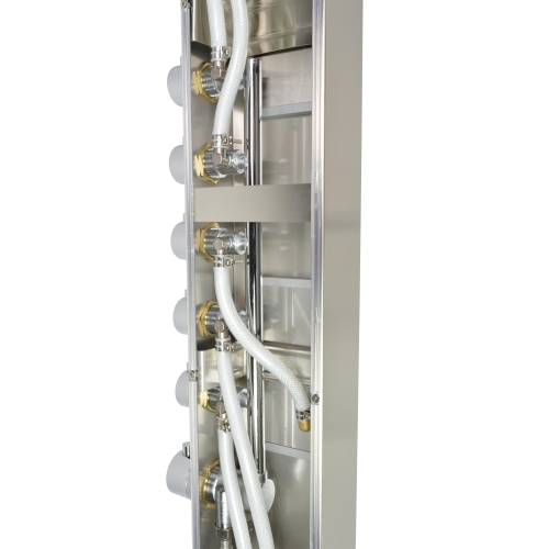 Blue Ocean 65” Stainless Steel Thermostatic Shower Panel with Shower Head