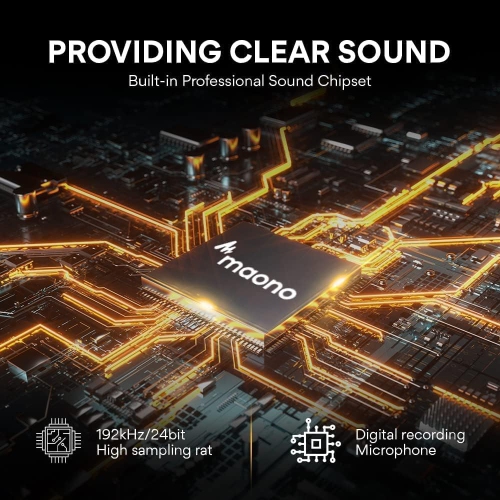 Ensemble microphone USB 192kHz/24bit au-A04T PC condensateur Podcast Streaming microphone professionnel cardioïde Plug & Play pour ordinateur,