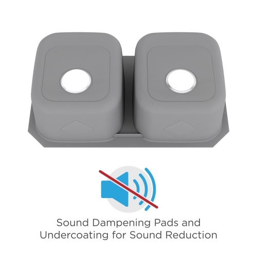 Blue Ocean 32 1/4" 16 Gauge Stainless Steel Undermount Kitchen Sink with FREE Strainer