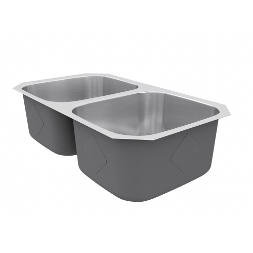 Blue Ocean 32 1/4" 16 Gauge Stainless Steel Undermount Kitchen Sink with FREE Strainer