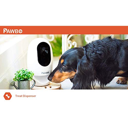 Pawbo Wireless Interactive Pet Camera HD Wifi Dog Camera with Treat Dispenser Laser Pointer Game for Cat and Dog