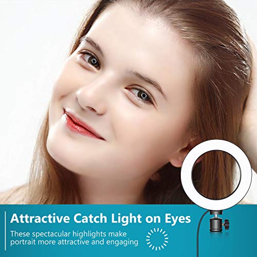 Neewer LED Ring Light 6-inch for YouTube Video Live Streaming Makeup Selfie, Desktop Mini USB Camera LED Light