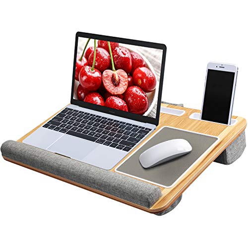 Huanuo Lap Desk Fits Up To 17 3 Inch Laptop Built In Mouse Pad