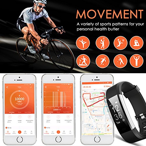 fitness tracker aneken ip 67 waterproof smart bracelet