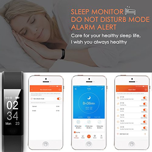 fitness tracker aneken ip 67 waterproof smart bracelet