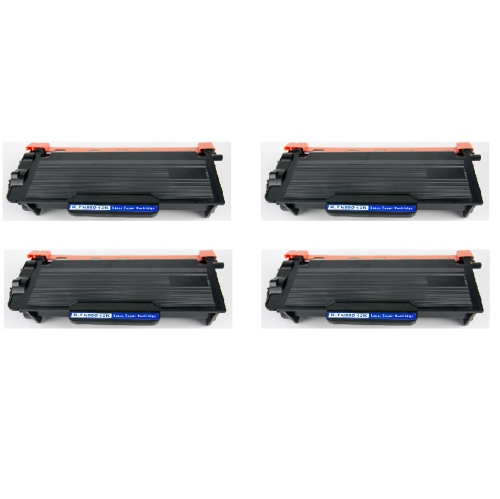 Printer Solution Brand New Compatible 4 Pack Brother TN880 Extra High Yield Black Toner Cartridge