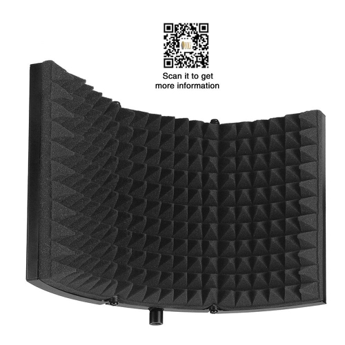 Studio Microphone Isolation Shield Sound Absorber Recording Foam Panel Shield