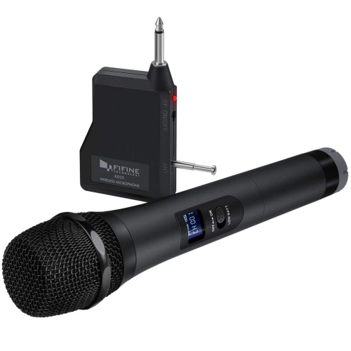 Microphone sans fil, microphone dynamique portatif sans fil pour soirées karaoké et fêtes maison