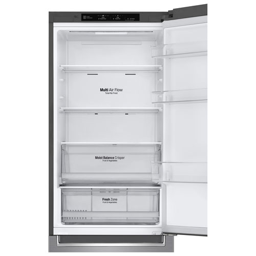 LG 24" 11.9 Cu. Ft. Counter-Depth Bottom Freezer Refrigerator - Platinum Silver
