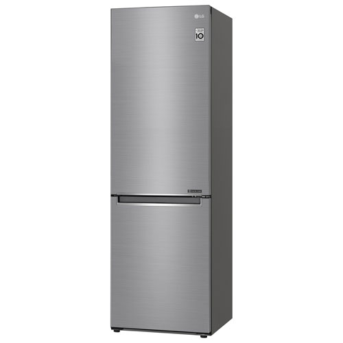 LG 24" 11.9 Cu. Ft. Counter-Depth Bottom Freezer Refrigerator - Platinum Silver