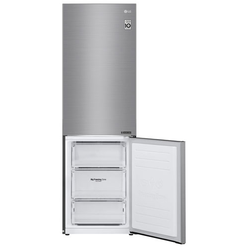 LG 24" 11.9 Cu. Ft. Counter-Depth Bottom Freezer Refrigerator - Platinum Silver