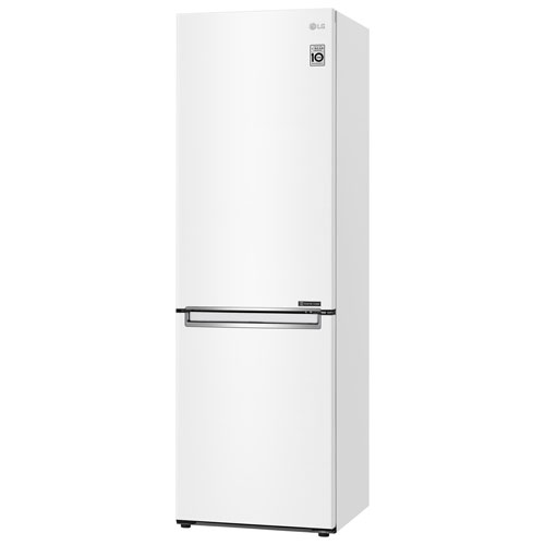 LG 24" 11.9 Cu. Ft. Counter-Depth Bottom Freezer Refrigerator - White