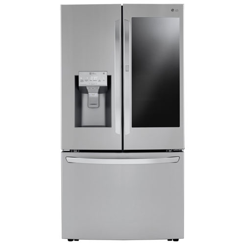 LG Instaview 36" 29.7 Cu. Ft. French Door Refrigerator with Water/Ice Dispenser -Stainless