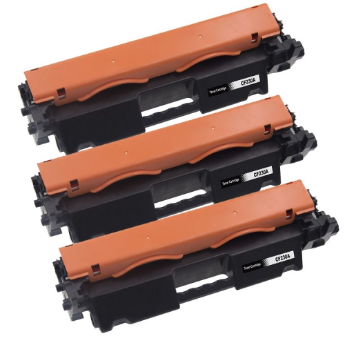 Max Saving - 3 Pack Compatible Toner Cartridge for HP 30A,CF230A for LaserJet M203d, M203dn, M203dw / LaserJet Pro M203dn, M203