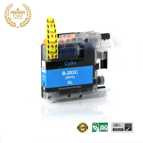 ULTRA INK  New Brother Printer Lc203 C High Yield Inkjet Cartridge Online Only In Cyan