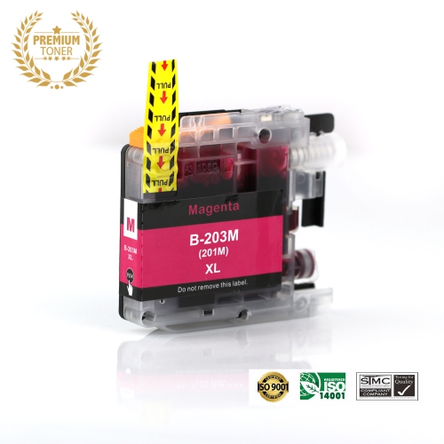 ULTRA INK  New Brother Printer Lc203 M High Yield Inkjet Cartridge Online Only In Magenta