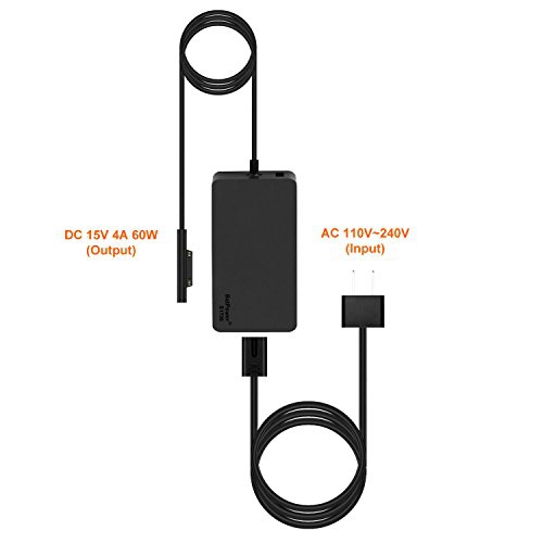 Batpower 15V 4A 65W Charger for Surface Book Surface Laptop Surface Pro 6 5 4 3 Surface Laptop Go Tablet Microsoft 1706