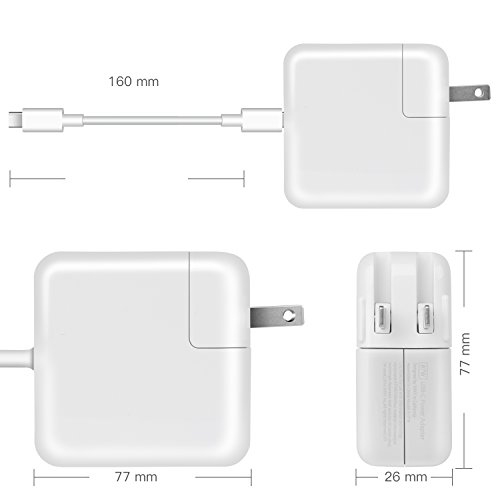 87W USB-C Power Adapter, Type-C Laptop Wall Charger Compatible for MacBook Pro with USB-C to USB-C Charge Cable
