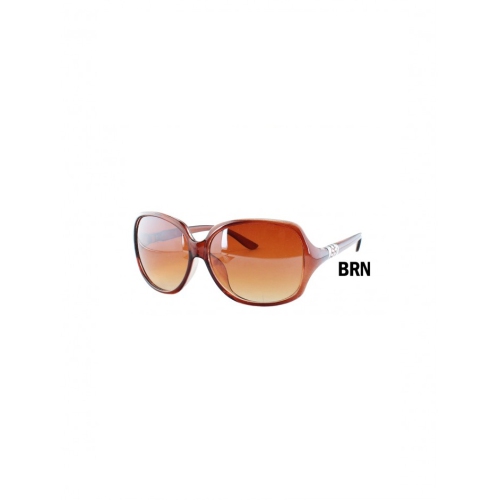 WIBE  Sunglasses Sg-70016Brn Chic Oversized Slimside Sunglasses In Multicolor