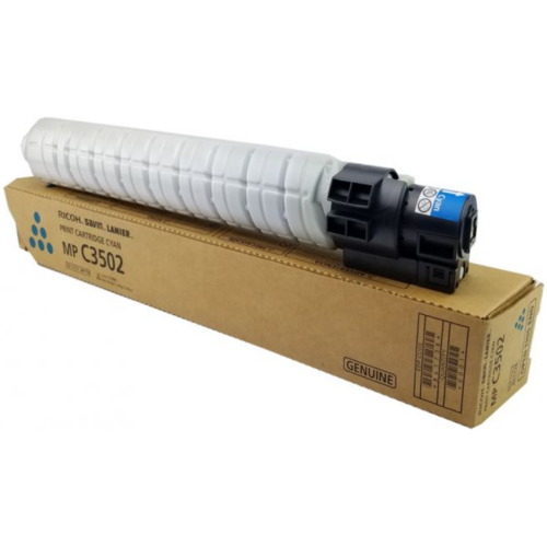 Original Cyan Toner Cartridge For; Aficio MP C3002, Aficio MP C3502