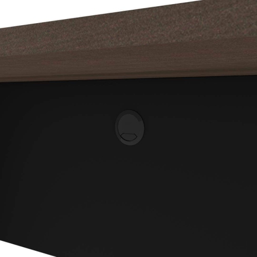 Bestar Connexion Narrow desk shell - Antigua & Black