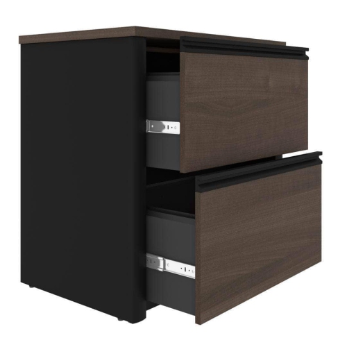 Bestar Connexion 30“ Lateral file cabinet - Antigua & Black