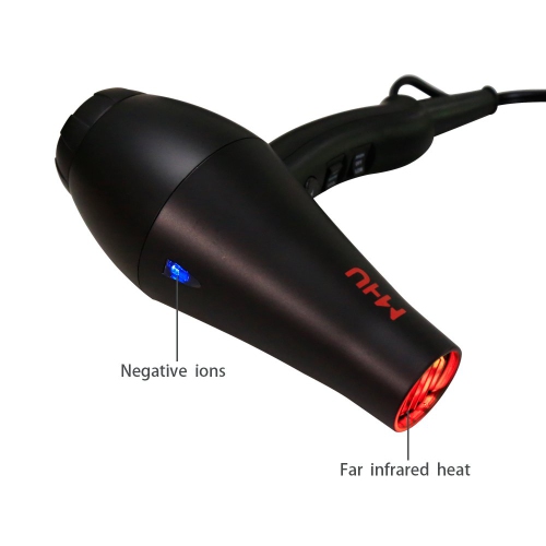 1875W Fast Hair Dryer Low Noise Ionic Ceramic 2 Speed and 3 Heat Settings Ac Infrared Heat with Concentrator & Diffuser