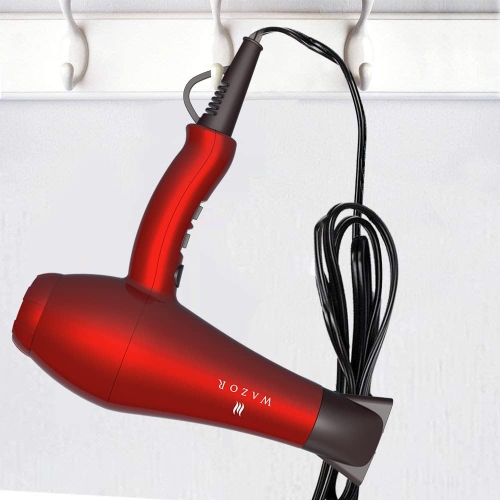 Lightweight Hair Dryer 1875W Professional Negative Ionic Blow Dryer Ceramic Powerful Hair Blow Dryer with Concentrator, Low Nosie, Candy Red