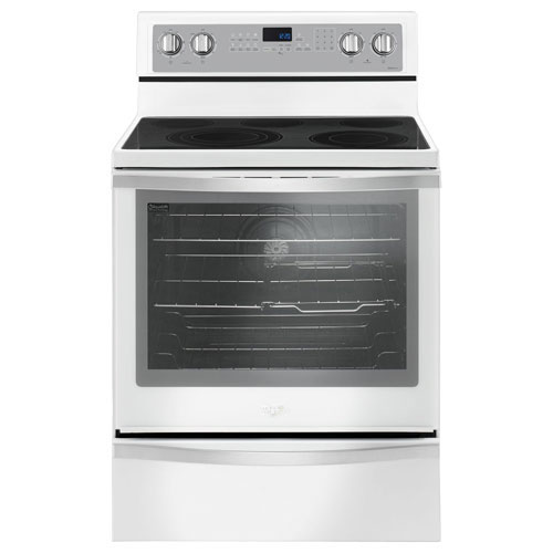 Whirlpool 30" Freestand Smooth Top Elec Range (YWFE745H0FH) White