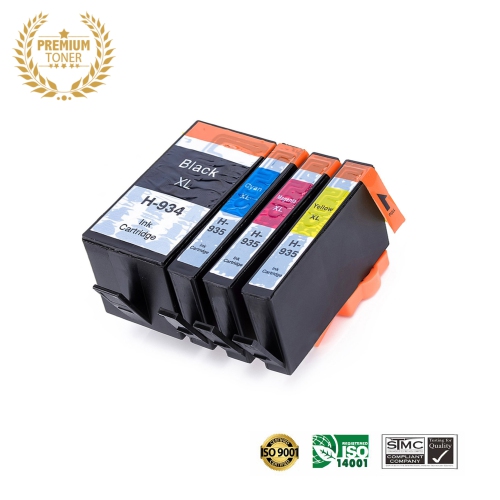 ULTRA TONER  4 Colors Combo - HP 934Xl Bk, 935Xl C/m/y Inkjet Cartridge Online Only