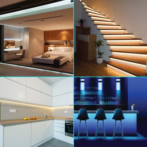 LED Strip Lights with Remote 5M 16.4 Ft 5050 RGB 150LEDs Flexible Color Changing Full Kit with 44 Key Remote Controller