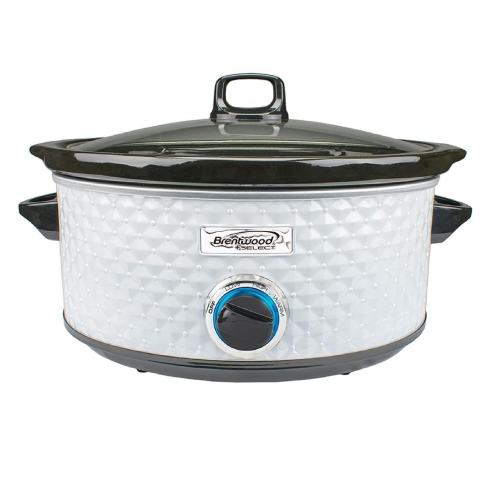 Brentwood Select 7QT Slow Cooker, White