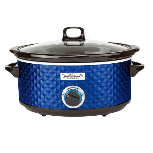 Brentwood Select 7QT Slow Cooker, Navy Blue