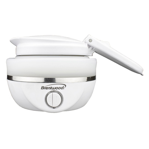 Brentwood 0.8L Collapsible Travel Kettle, White