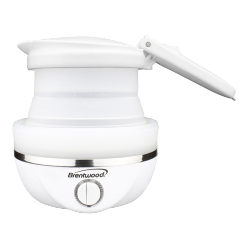 Brentwood 0.8L Collapsible Travel Kettle, White