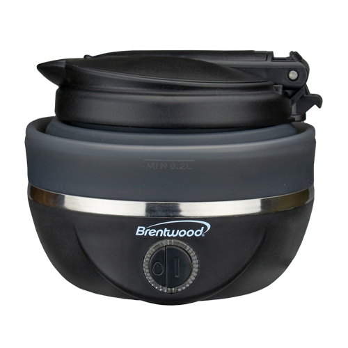 Brentwood 0.8L Collapsible Travel Kettle, Black