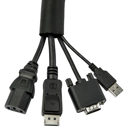 StarTech 4.6m Coiled Cable Management Sleeve