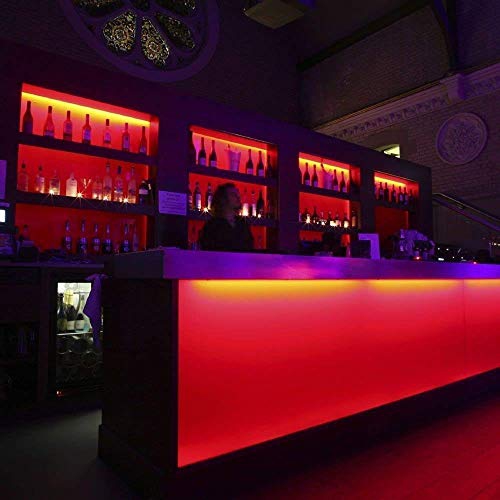 MINGER RGB LED Light Strip 5M 150 LEDs SMD 5050 Flexible Waterproof Rope Lighting with 44 IR Controller,