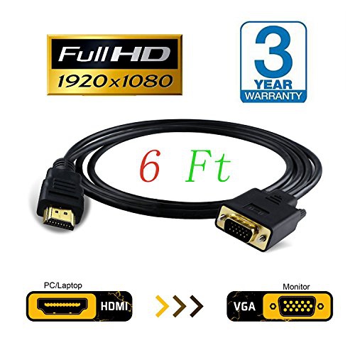 HDMI TO VGA adapter 1080P HDMI to VGA/SVGA DSub converter For DELL HP