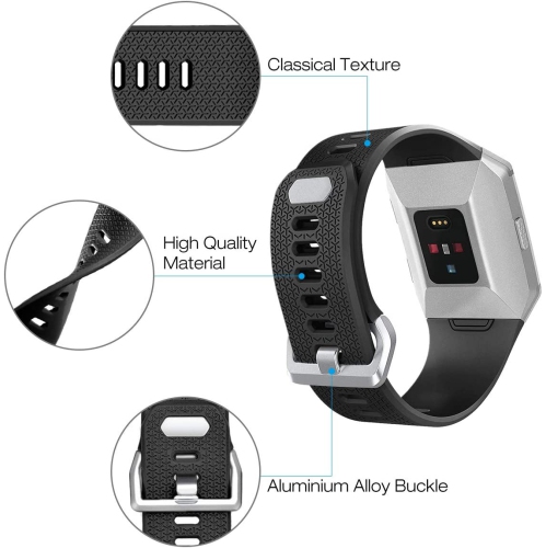 navor Fitbit Ionic Bands Women Men Large, Replacement Strap Sport Accessory Wristband Original Design for Fitbit Ionic Smart Watch