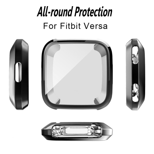 Fitbit Versa Screen Protective Case,TPU Plated All-Around Protective case)